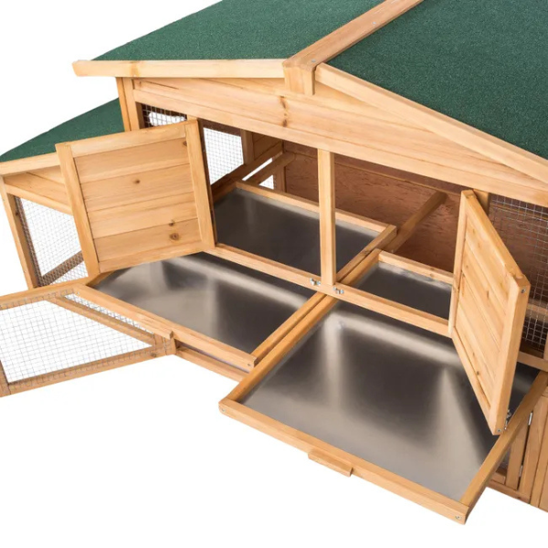 Clapier à Hamster Petits Rongeurs - En Bois - 226 x 77 x 95,5 cm