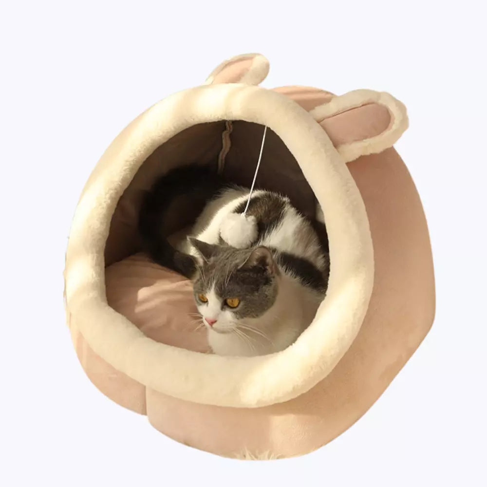 Panier doux pour chat