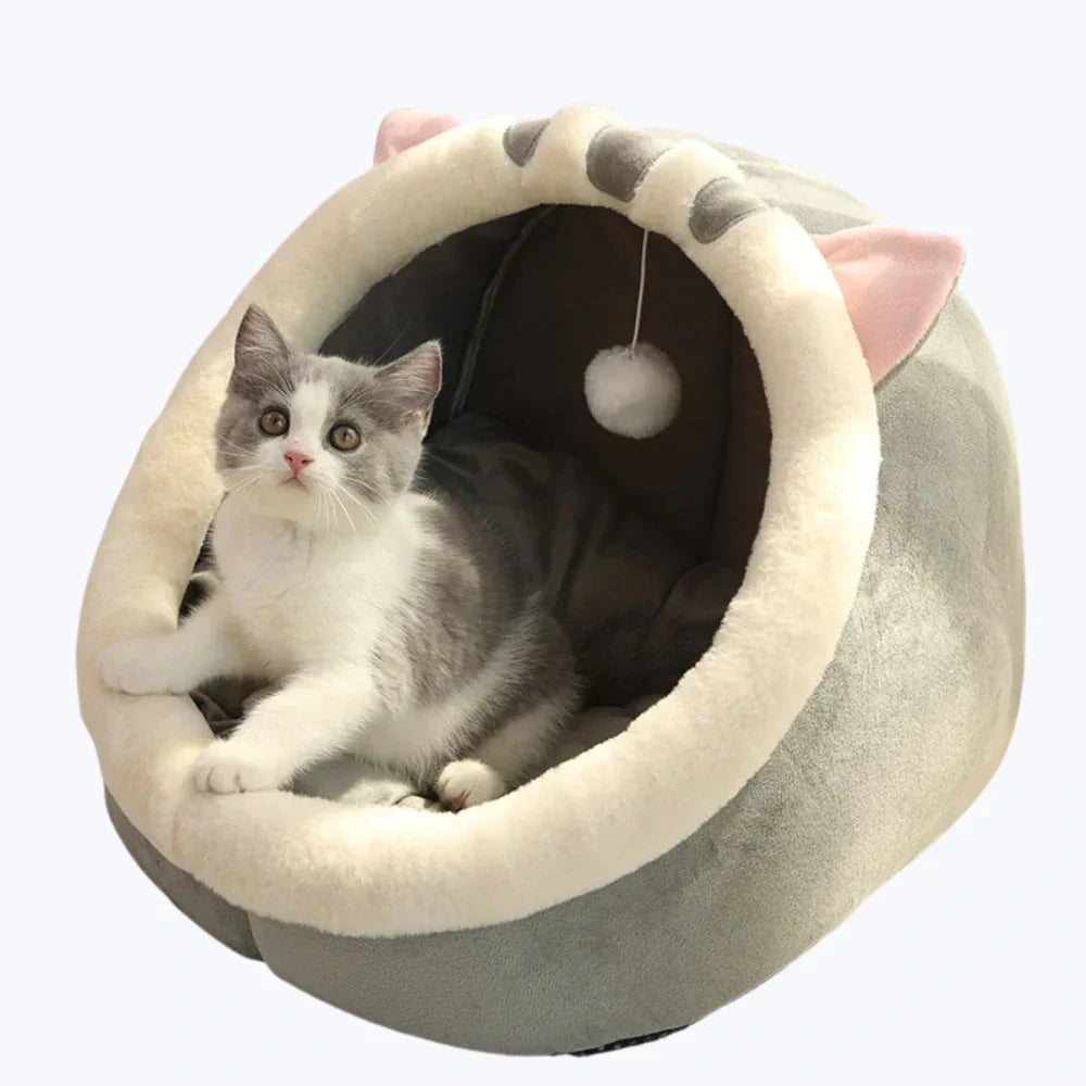 Panier doux pour chat