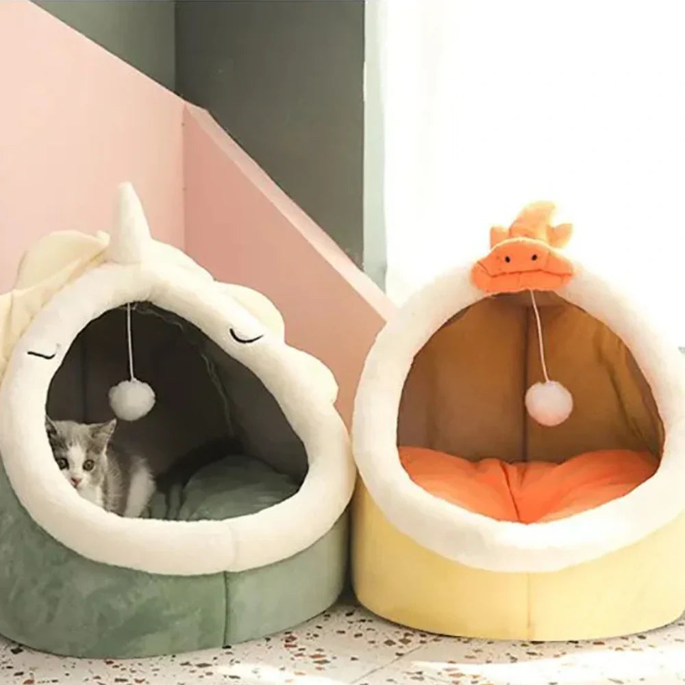 Panier doux pour chat