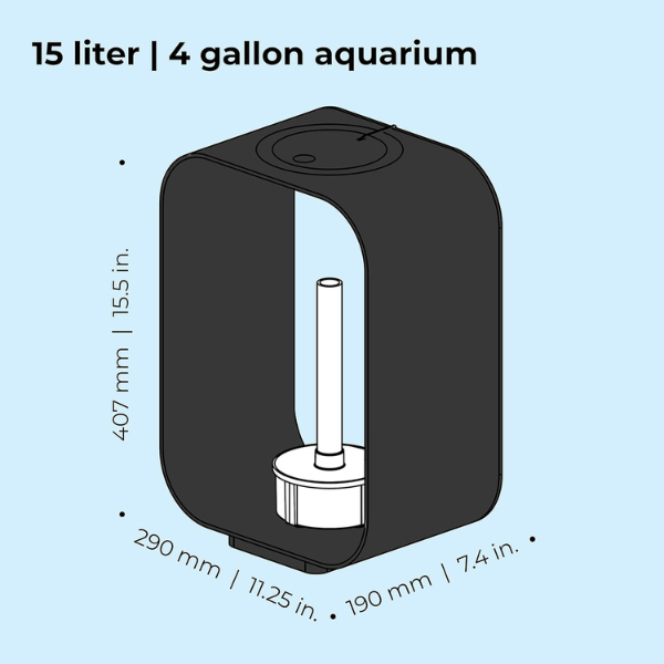 Aquarium led design - noir