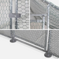 Enclos poulailler 12 m² parc grillagé 4x3 M acier galvanisé