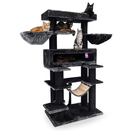Arbre à chat XXL géant 48 x 176 cm