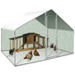 Enclos Poulailler 6 m² Parc Grillagé 3x2 M Acier Galvanisé
