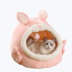 Lit forme lapin pour chat