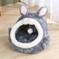 Lit forme lapin pour chat