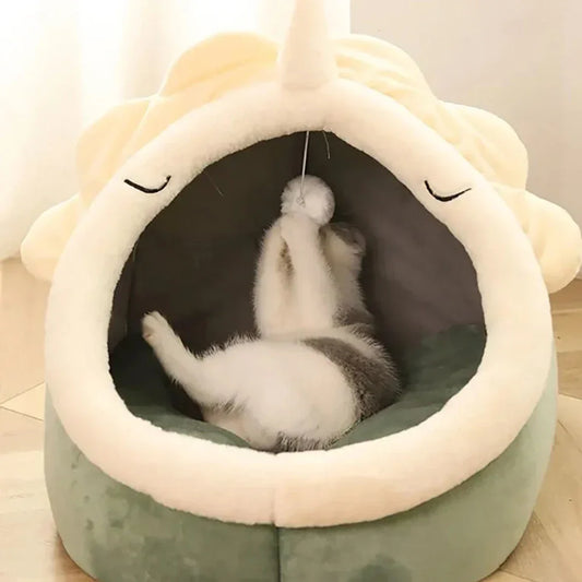 Panier doux pour chat
